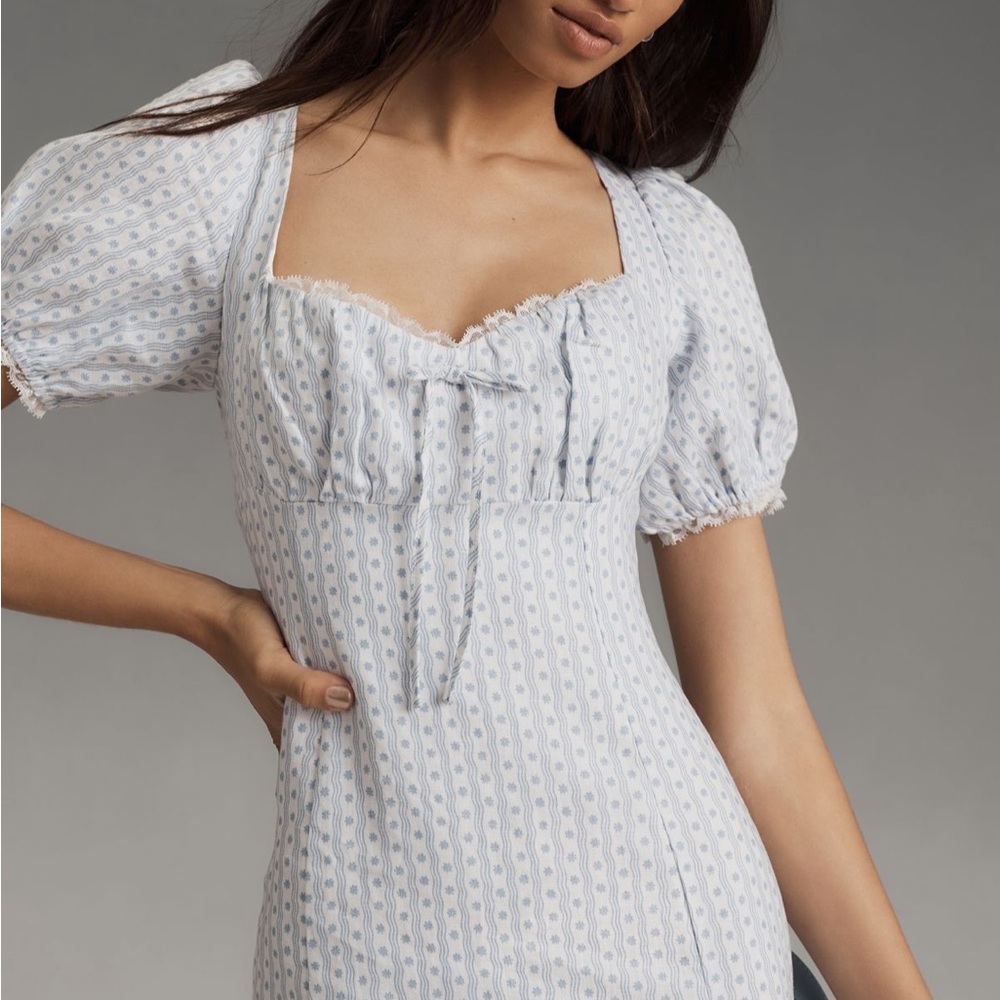 Reformation Cherise Linen Dress size 6 NWT - Picture 4 of 6